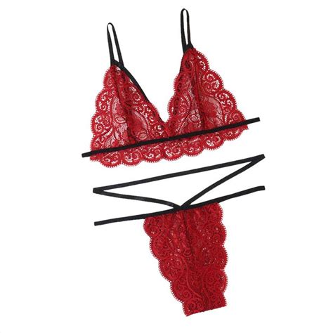 Qjhdo Sexy Lingerie For Women For Sex Plus Sizesexy Womens Underwear Set Temptation Lace Sexy