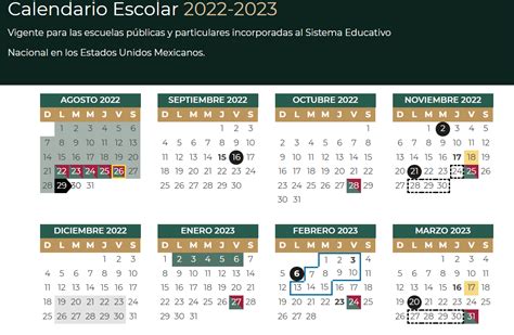 ⊛ Calendario Escolar 2022 2023 En México ¿dónde Lo Veo