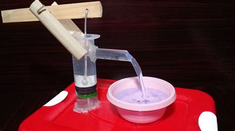 How To Make Hand Water Pump At Home Diy Cool School Science Project