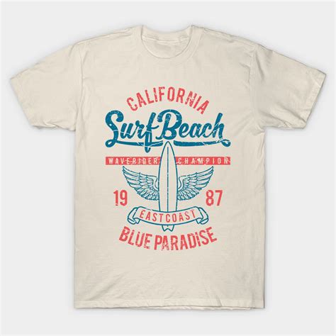 California Surf Beach East Coast Vintage Design Surf Classic T Shirt