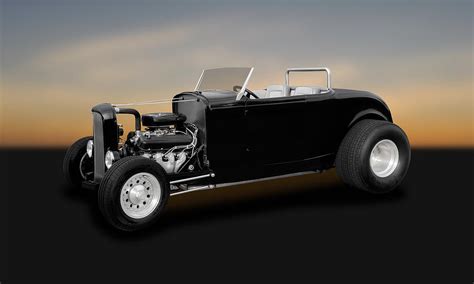 1932 Ford Deuce Coupe Convertible Hot Rod 32fdducp400 Photograph By