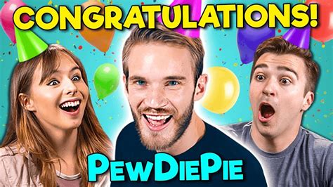 College Kids React To Pewdiepie Congratulations Youtube