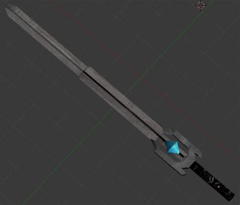 Crystal Sword Weapon Free 3d Model 3ds Open3dmodel