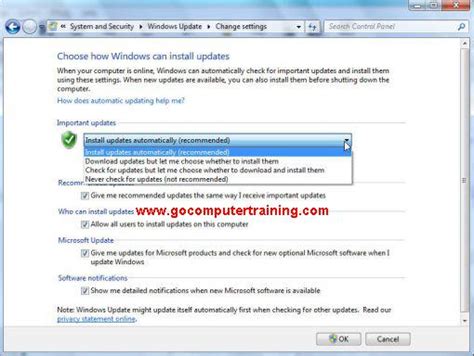 Update Windows 7 How To Automatically Install Updates In Your Computer