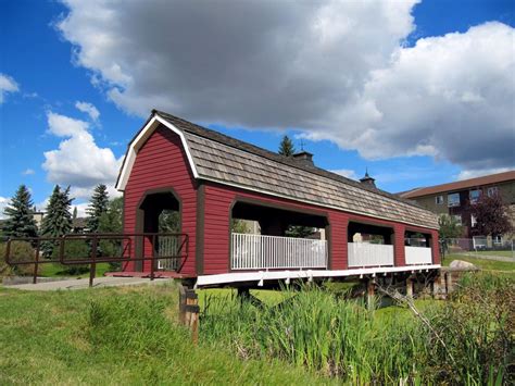 Woodbridge Farms Covered Bridge Sherwood Park Alberta Canada