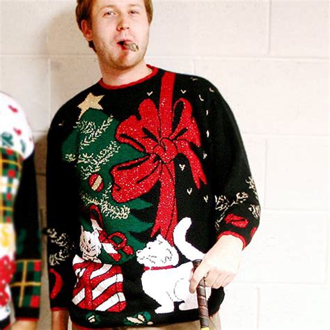 Searching the largest collection of vintage christmas sweaters at the cheapest price in tbdress.com. Vintage 80s Sparkle Cats Tacky Acrylic Ugly Christmas Sweater