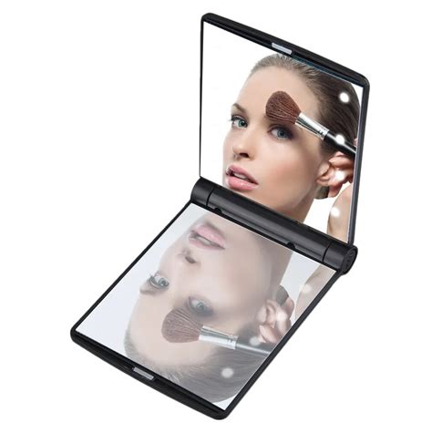 1pc Women Foldable Makeup Mirrors Lady Cosmetic Hand Folding Portable