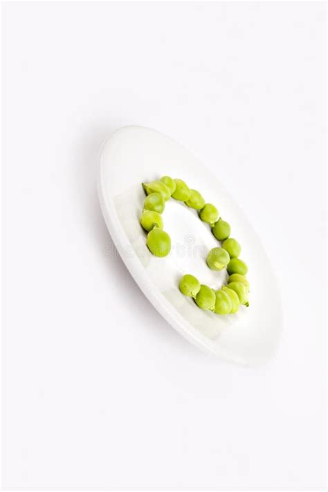 Fresh Green Peas On Plate Stock Photo Image Of Closeup 14826502
