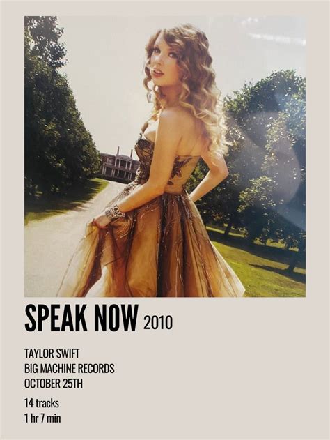 An Advertisement For Taylor Swifts Upcoming Album Speak Now 2010