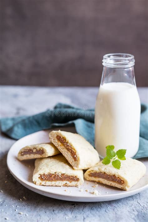 Homemade Chewy Fig Newton Bars Stock Photo Image Of Autumn Food