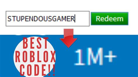 This Roblox Code Gives 1000000 Robux Youtube