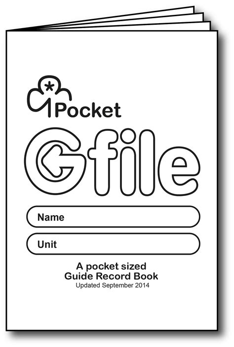 A Pocket Sized Programme Book For Girl Guides Designed For Black And