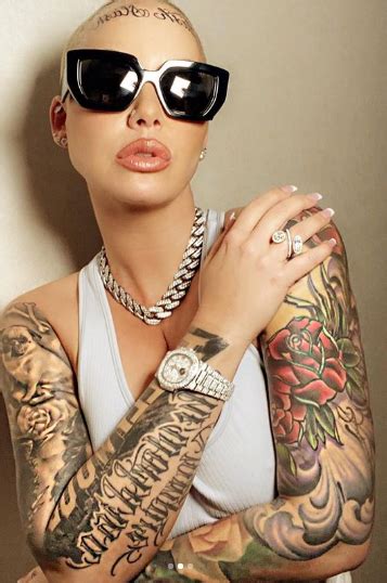 Model amber rose recently tattooed her kids' names across her forehead. Amber Rose and her man Alexander "AE" Edwards get forehead ...