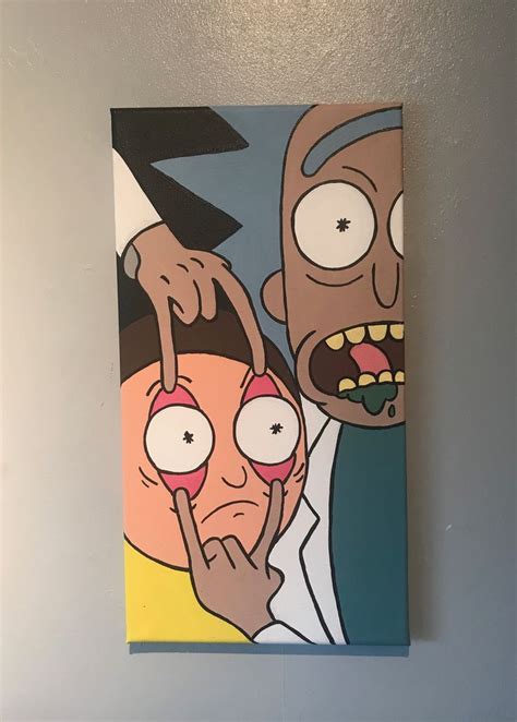 Rick And Morty Canvas 2 Mini Canvas Art Canvas Drawings Cute