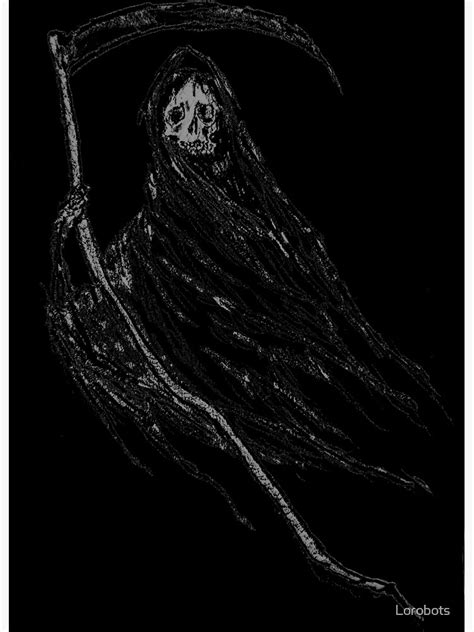 The Grim Reaper Metal Print For Sale By Lorobots Redbubble