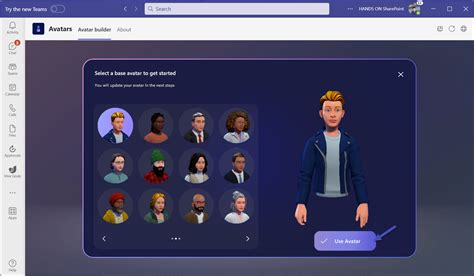 How To Configure And Use Microsoft Teams Avatars In Meetings Hands On