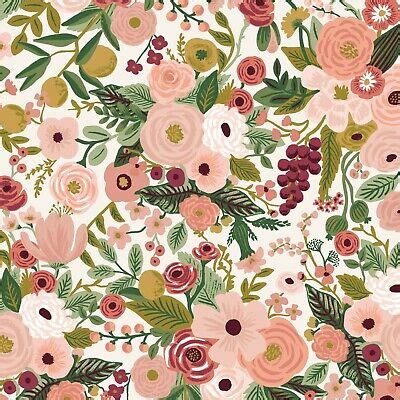Garden Party In Rose Rifle Paper Co Fabric Rifle Paper Wildwood Fabric