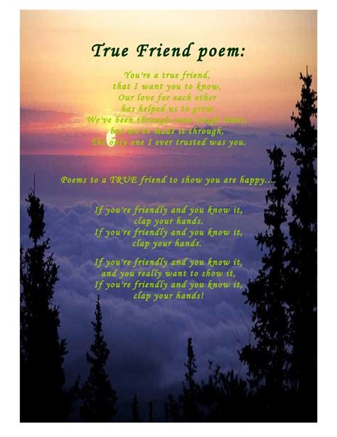 True Friend Poem