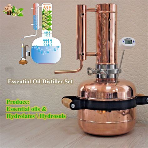 Essential Oil Distiller Copper Still Extractor Alquitara 5 L