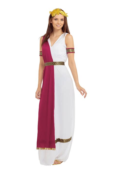 Damenkostüme Imperial Empress Goddess Greek Roman Toga Adult Womens Fancy Dress Costume mashumen com