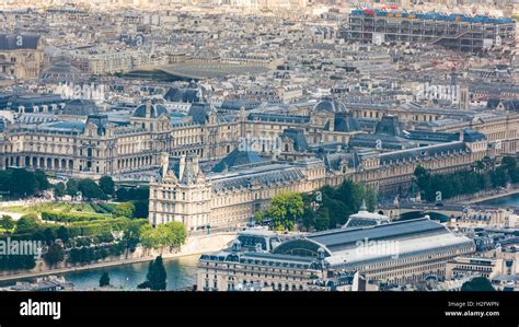 Louvre Palace Aerial View High Resolution Stock Photography And Images