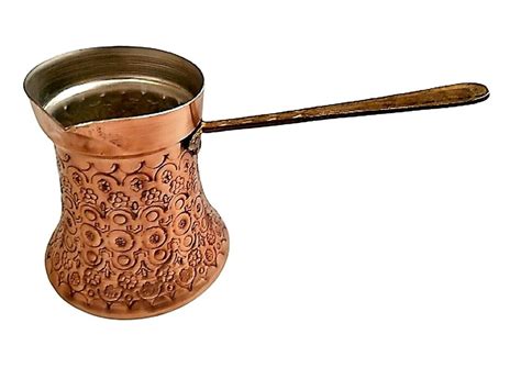 Thickest Solid Hammered And Engraved Copper Turkish Greek Arabic Coffee