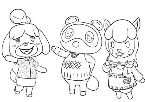 Printable Animal Crossing Coloring Pages Printable Templates