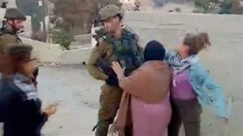Palestinian Girl Charged After Slapping Soldier On Video Bbc News
