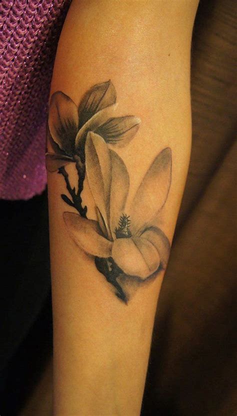 50 Magnolia Flower Tattoos Cuded Forearm Sleeve Tattoos Full