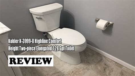 Review Kohler K 3999 0 Highline Comfort Height Two Piece Elongated 128