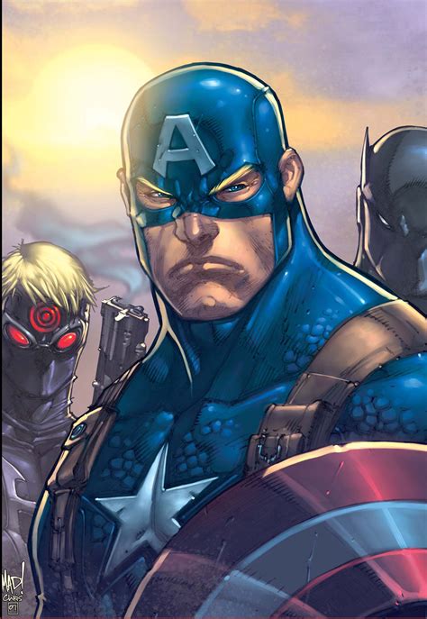 Captain America Comic Book Art