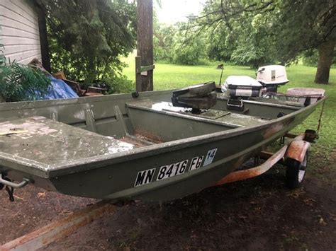 14 Ft Flatbottom Extra Wide Jon Boatduck Boat For Sale In Hastings Mn