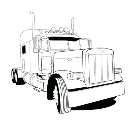Coloring pages guys, i will give you the low on the east coast usa, many long haulers prefer macks. Peterbilt Drawing at GetDrawings | Free download