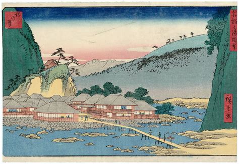 utagawa hiroshige tônosawa from the series seven hot springs of hakone hakone shichiyu zue