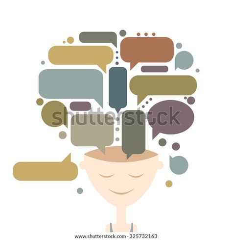 Human Head Thoughts Concept Design Vector Stock Vector Royalty Free 325732163 Shutterstock