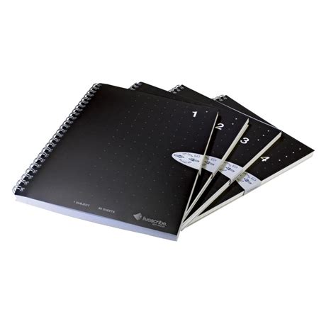 Livescribe A5 Notebook Numbers 1 4 Single Subject 4 Pack Officeworks