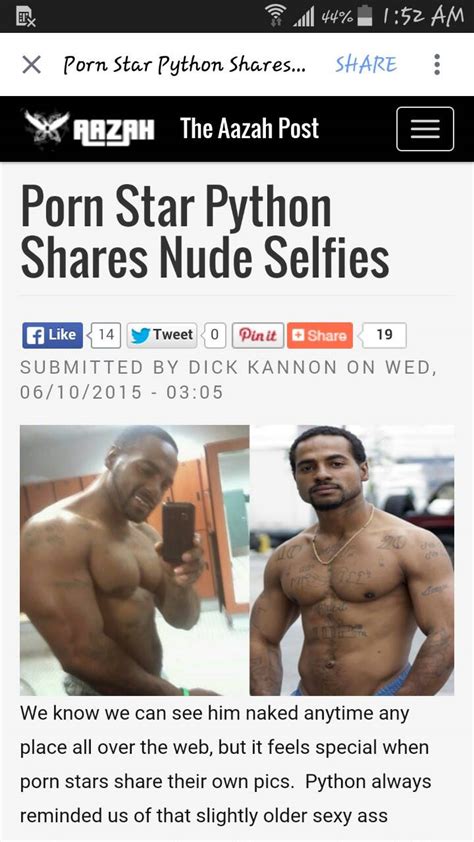 Fuck Yeah Gay Porn Star Pythons Big Beautiful Dick