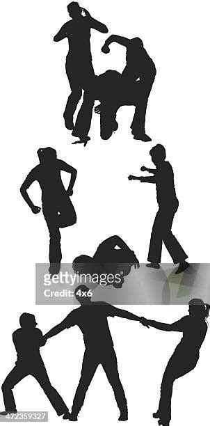 Gang Silhouette Photos And Premium High Res Pictures Getty Images