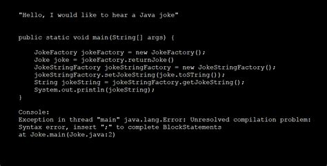 Hello Id Like To Hear A Java Joke Rprogrammerhumor