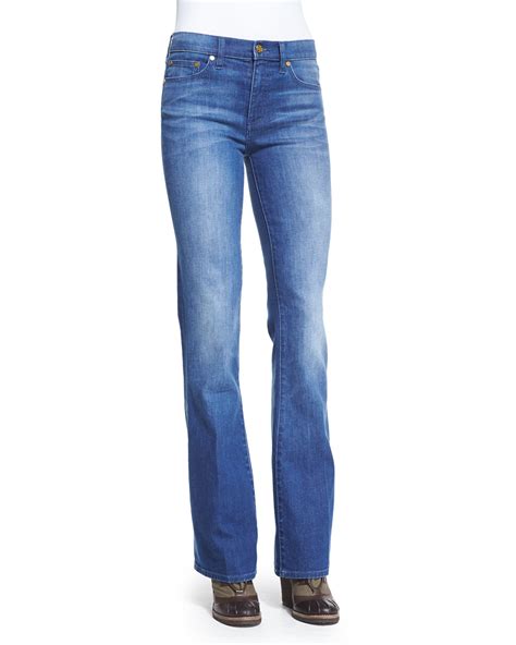Tory Burch High Waist Flare Jeans In Blue Lyst