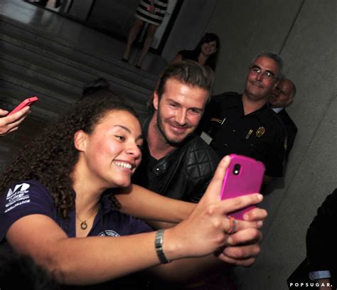 David Beckham Snapped A Selfie With A Fan While Visiting