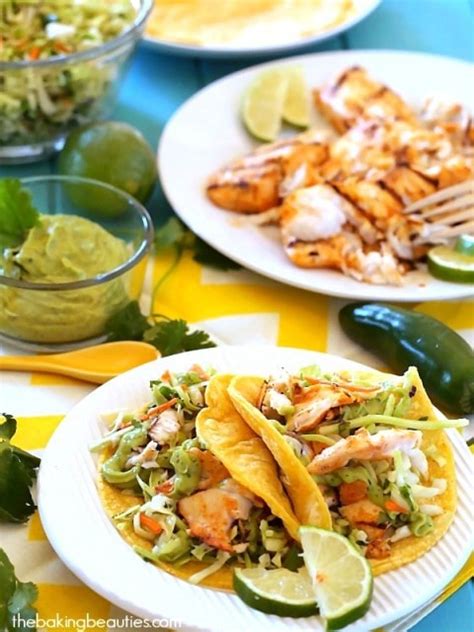 These keto fish tacos have flaky tender pieces of low carb fried fish served over keto tortillas topped with the ultimate creamiest taco sauce ever. Grilled Fish Tacos - Faithfully Gluten Free