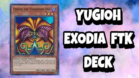 The purpose of displaying these decks is to give historical context to the decks of the modern era. Yugioh Exodia FTK Deck 2020 DAS VERBANNTE EXODIA DECK ...