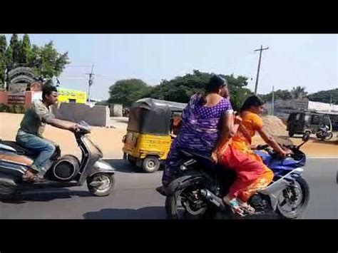 Indian Women Riding In Saree Sports Bike Excellent Video With Images Sport Bikes Bike Riding