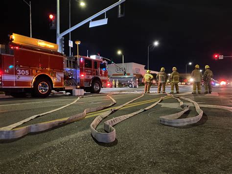 Tanker Bursts Into Flames In Warner Center Crash Killing Motorist And