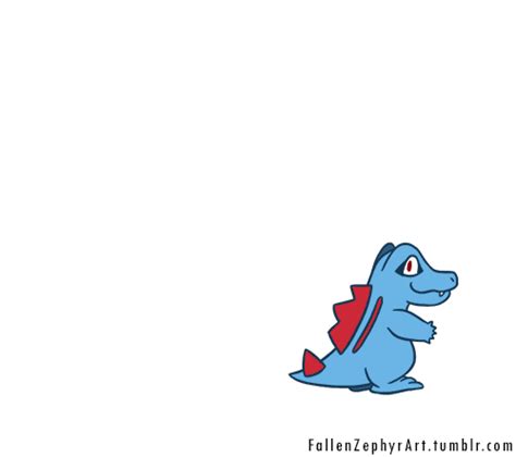 Log in to save gifs you like, get a customized gif feed, or follow interesting gif creators. Totodile Speed Evolution! — Weasyl