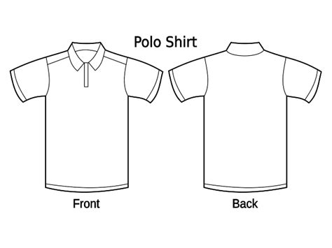 Polo Shirt Front And Back Clip Art At Vector Clip Art