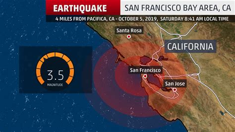 A maximum of 100 earthquakes are displayed. Small Earthquake Shakes San Francisco Bay Area | The Weather Channel