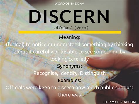 Discern Word Of The Day For Ielts Speaking And Writing