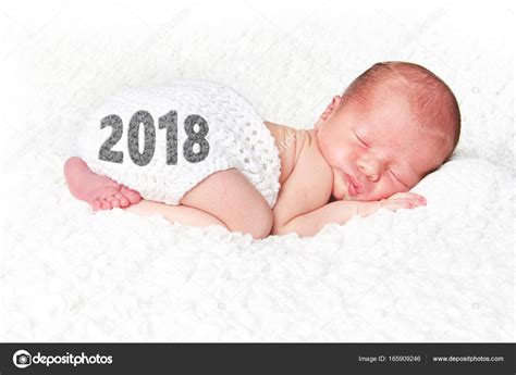 New Year Newborn Baby — Stock Photo © Hannamariah 165909246